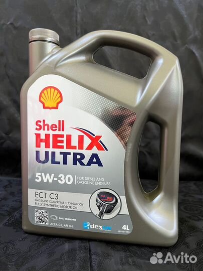 Моторное масло Shell Helix Ultra ECT C3 5W-30 4л