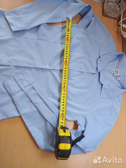 Блузки-рубашки белые.голу.школьн.дев(10-12 -14лет)