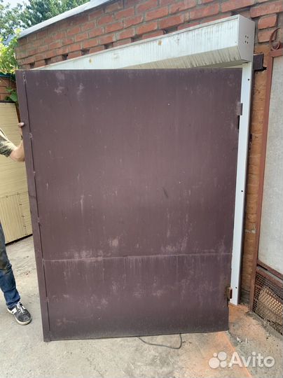 Ворота гаражные металлические бу