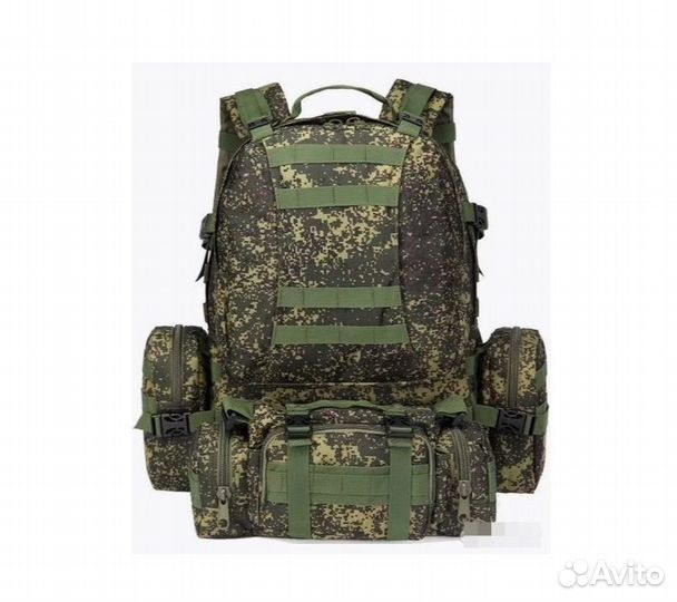 Рюкзак тактический 55л туристический военный 4 в 1