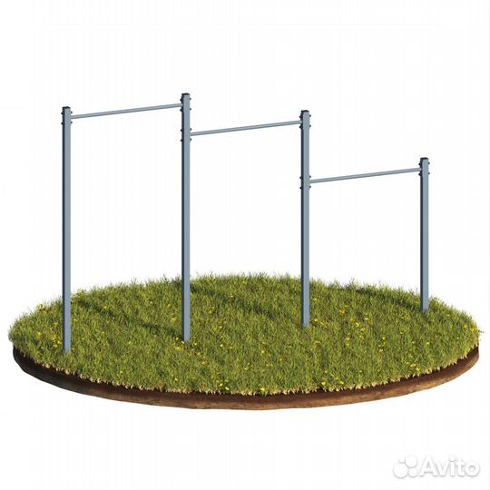 Турник уличный (3 перекладины) ут-12