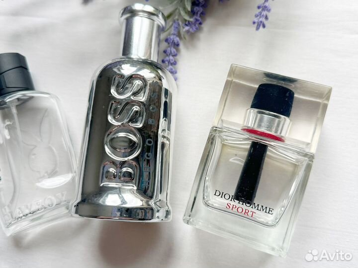 Пустые флаконы от мужского парфюма