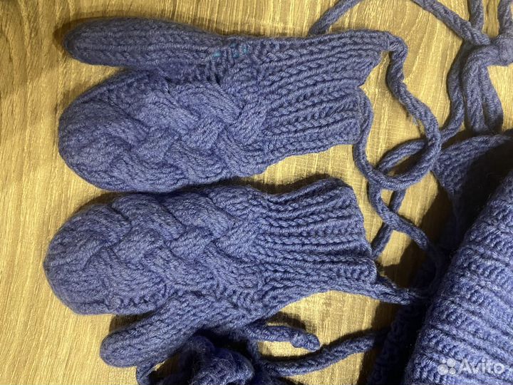 Шапка, снуд, варежки для мальчика