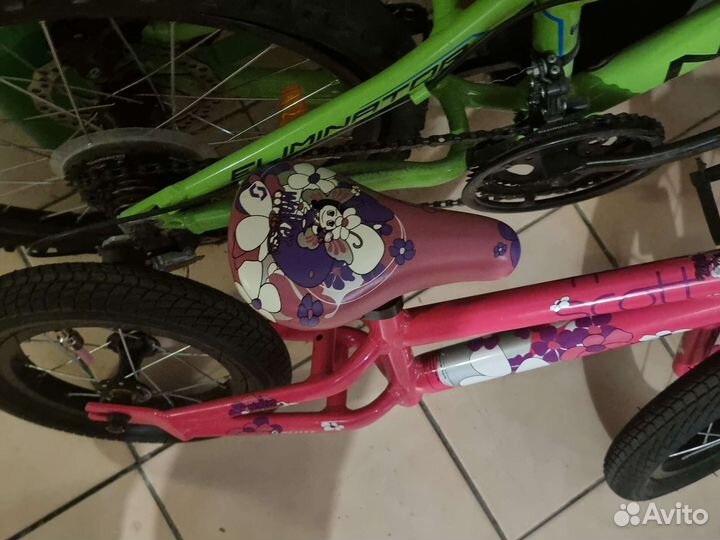 Беговел scott розовый