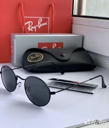 Очки ray ban oval черные