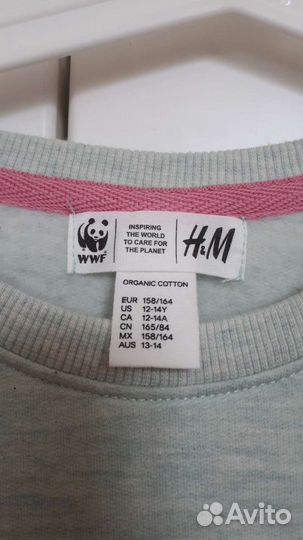 Свитшот H&M 12-13 лет. Новый