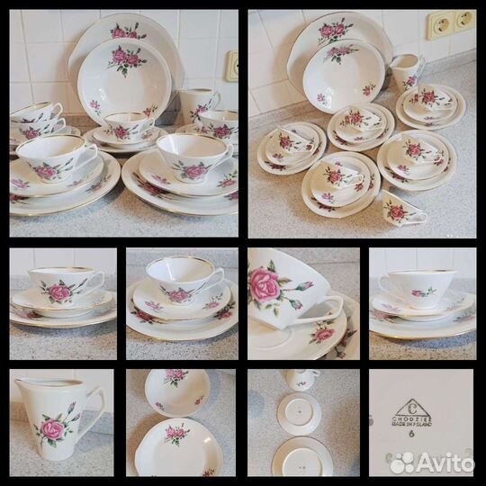 Чайные сервизы СССР. Дулево, лфз, зик, Польша