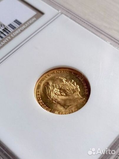 10 марок 1872 года ms66 NGC золото