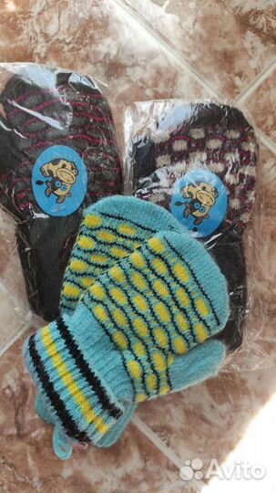 Варежки детские