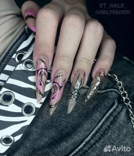 Маникюр гель-лак, наращивание