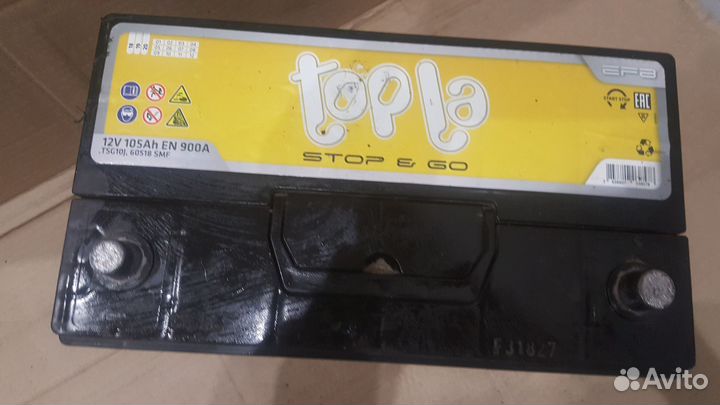Аккумулятор б/у Topla 105Ач 900А