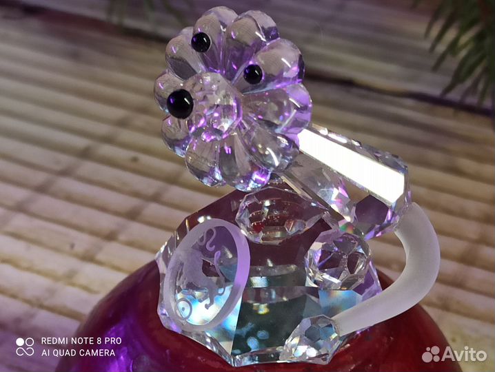 Хрустальная фигурка лев