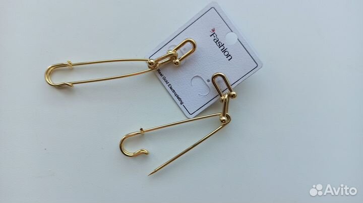 Серьги цепи булавки