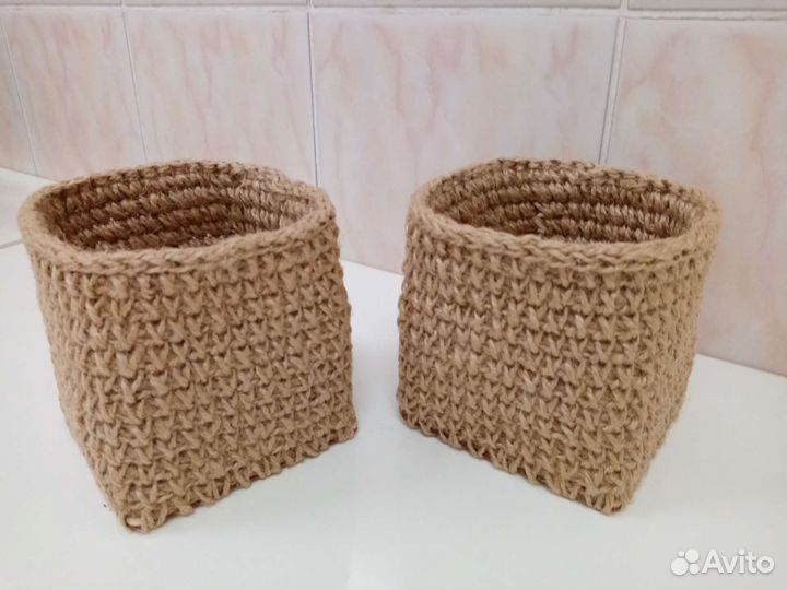 Набор корзин из джута