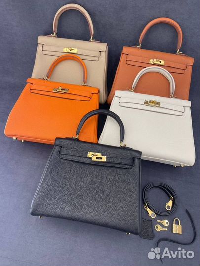 Сумка женская Hermes Kelly 25 того премиум