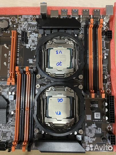 Kомплект X99 dual + 2 cpu e5 2670 v3 12 ядер