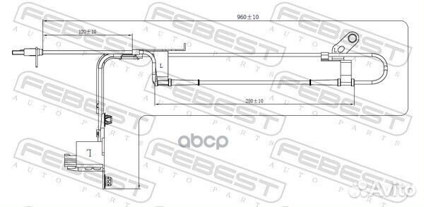 Датчик abs перед лев mazda 6 GH 2007-2012