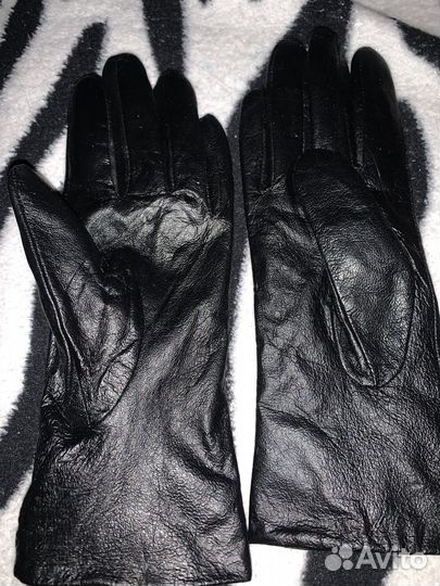 Перчатки из натуральной кожи 6.5