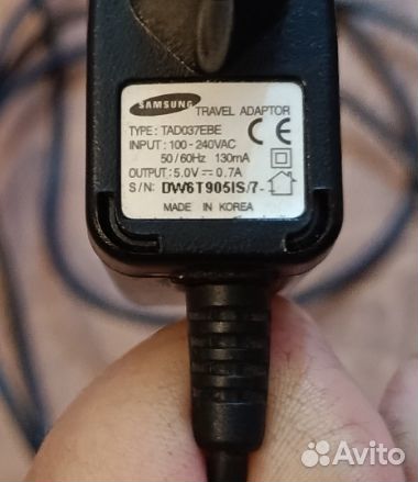 Зарядное устройство samsung mini jack Оригинал