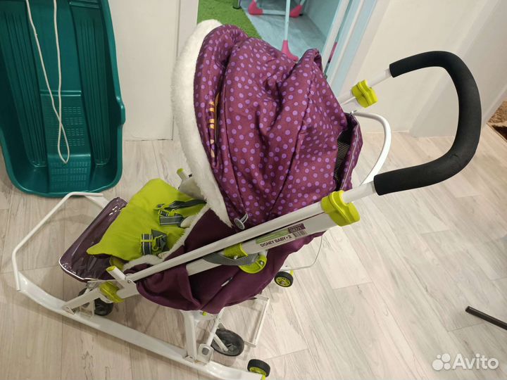 Детские санки коляска бу