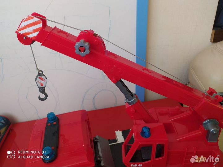 Пожарный кран Bruder Dickie рампа