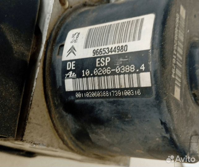 Блок абс 4541CY Peugeot 207 2006 - 2013 года