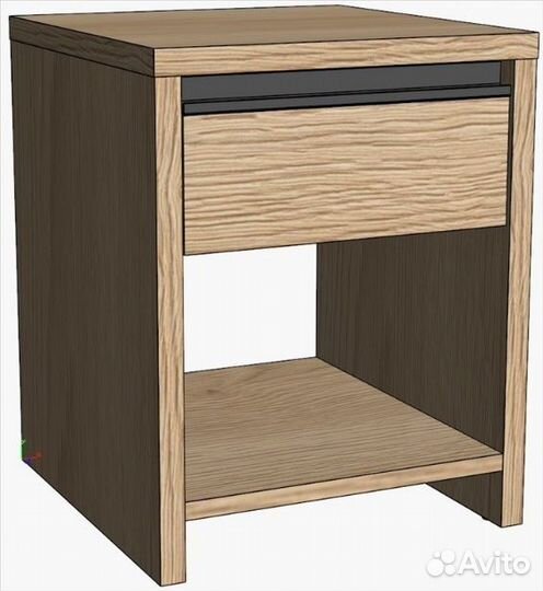 Тумба узкая ру02 Честерфилд 005 (400х500х420)