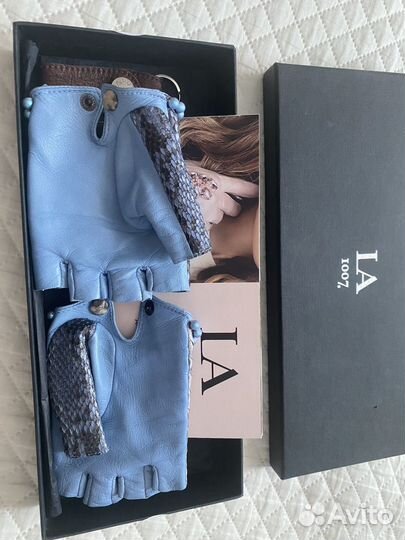 Перчатки женские кожаные размер 7