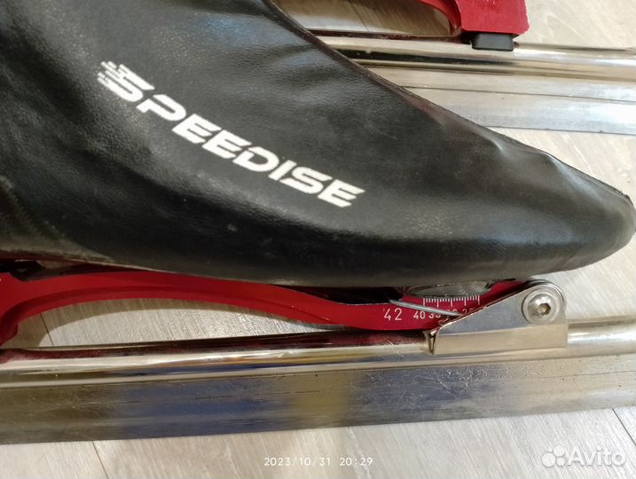 Коньки конькобежные р 42, лезвия Viking