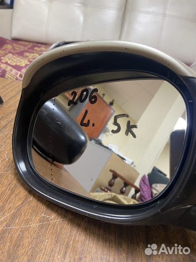 Зеркало левое Peugeot 206 98-12г