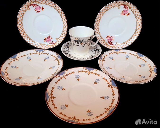 Блюда,чашка лфз,костяной фарфор СССР