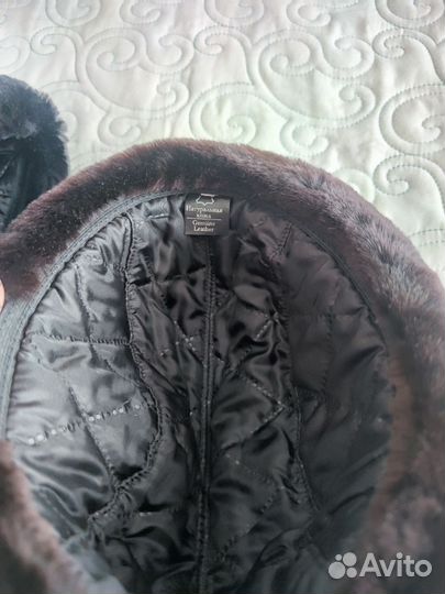 Норковая шапка мужская