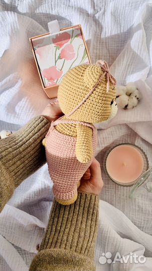 Вязаная игрушка Медвежонок