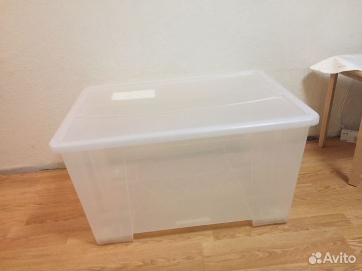 Контейнер икея на колесиках большой 130л