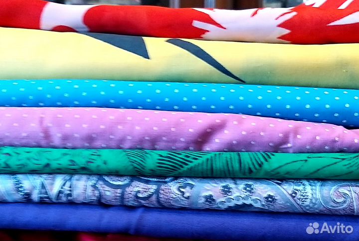 Отрезы из ссср,ситец Венгрия,сатин,ацет.шелк