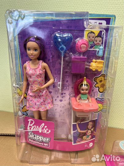 Кукла Barbie няня с малышом