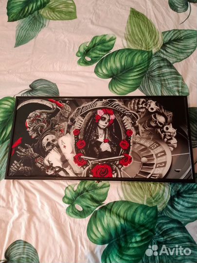 Нарды ручной работы со стеклом