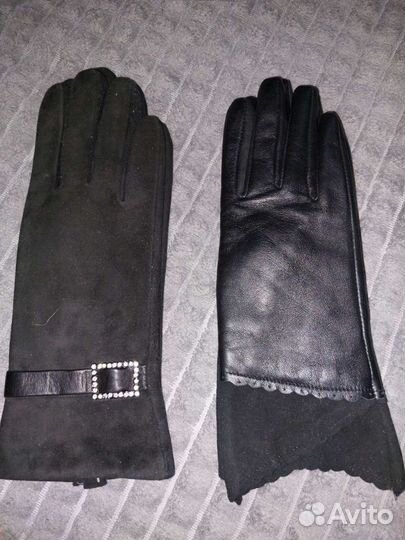 Перчатки натуральные кожаные
