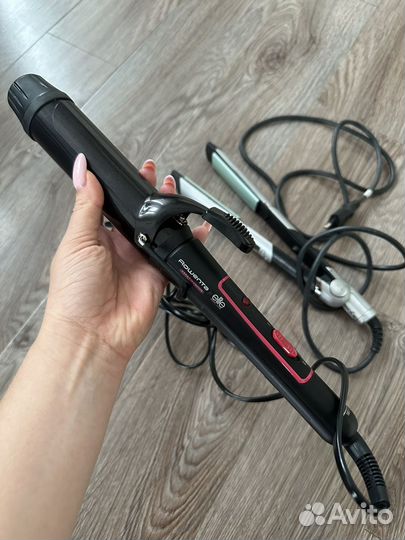 Плойка Rowenta Keratin & Shine Elite + выпрямитель