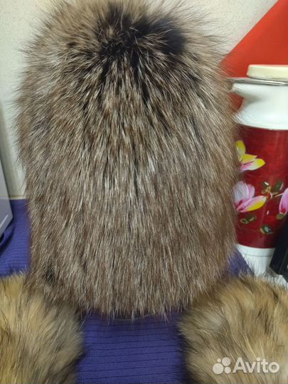 Шапка зимняя меховая женская и воротник