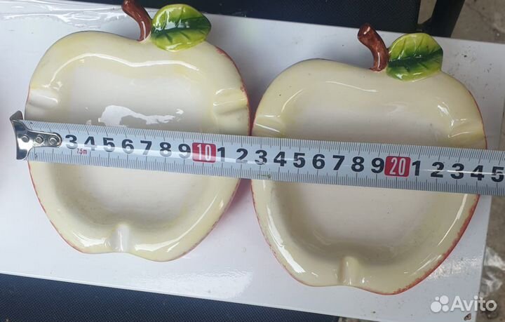Фарфоровая пепельница яблоко