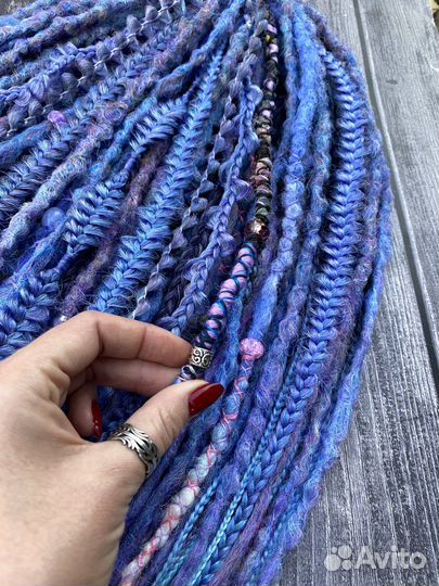 Врапсы, расточки для дредов wrap dreadlocs