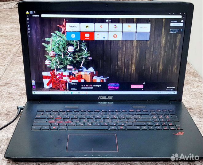 Игровой ноутбук asus GL752V
