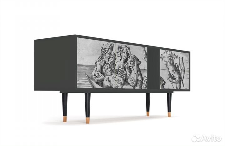 Тв-тумба T1 - Антрацит - Blau Schuyte