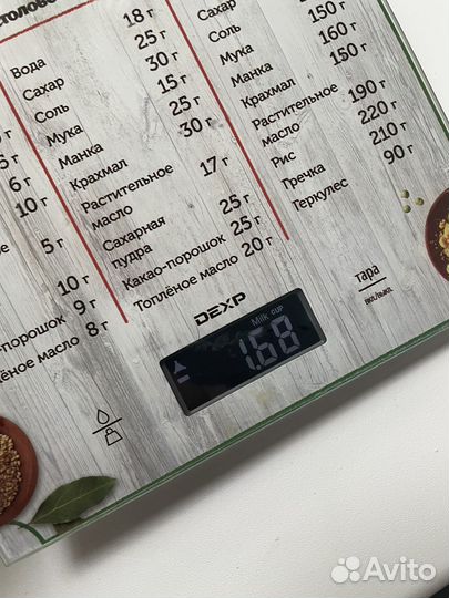 Весы кухонные электронные dexp