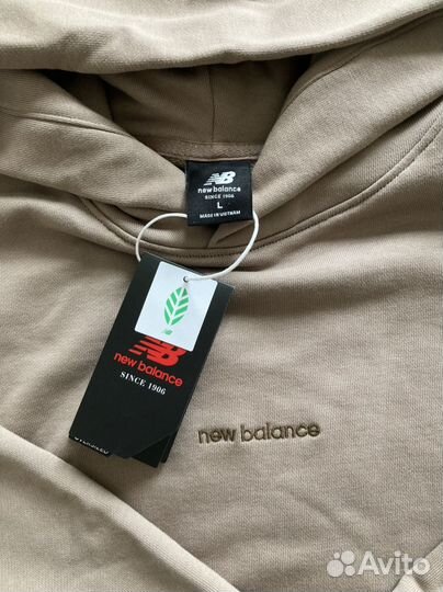 New Balance унисекс новый свитшот худи ориг