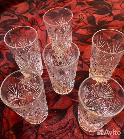 Богемское стекло, хрусталь стаканы