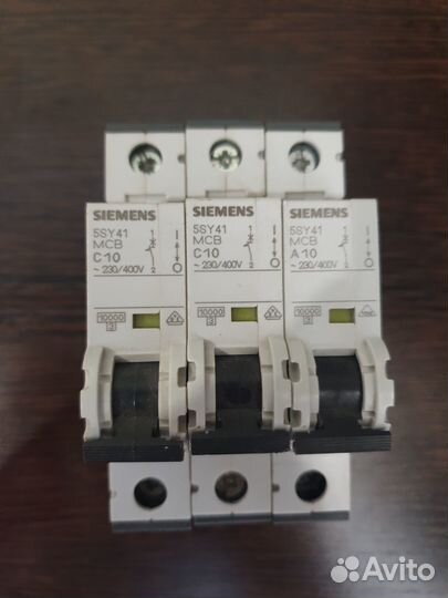 Авт. выкл. Siemens 5SY4110-7, 1П, 10А, 10кА, C