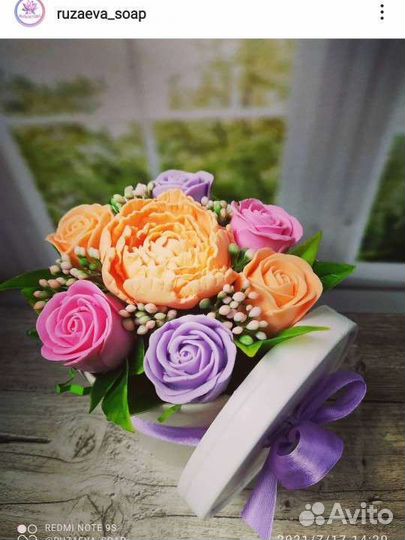 Силиконовые формы для мыла, свечи 6 роз