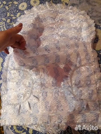 Конверт на выписку для мальчика+ одеяло вязанное